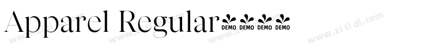 Apparel Regular字体转换